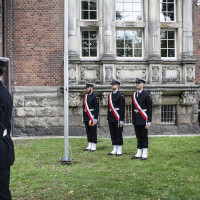 Kompania Honorowa Politechniki Morskiej podczas uroczystości zmiany nazwy Uczelni