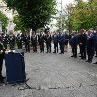 Rektor PM przemawia podczas uroczystości zmiany nazwy uczelni
