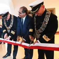 Przecięcie wstęgi i otwarcie nowego laboratorium na Politechnice Morskiej w Szczecinie