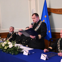 Przemawia Rektor Akademii Morskiej w Szczecinie