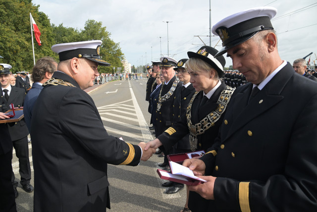 Wręczanie odznaczeń pracownikom Politechniki Morskiej w Szczecinie