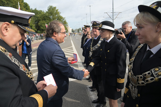 Wręczanie odznaczeń pracownikom Politechniki Morskiej w Szczecinie