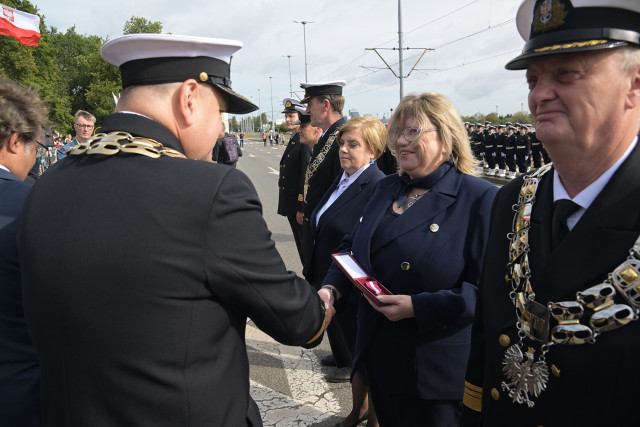 Wręczanie odznaczeń pracownikom Politechniki Morskiej w Szczecinie