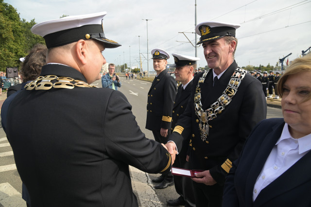 Wręczanie odznaczeń pracownikom Politechniki Morskiej w Szczecinie