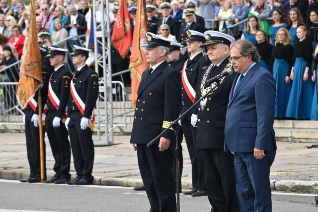  Sekretarz Stanu Marek Gróbarczyk przemawia do studentów I roku PM