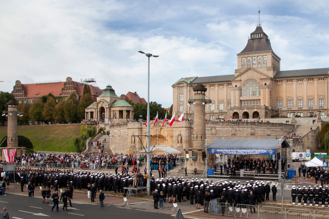 Uroczystość inauguracji roku akademickiego na Politechnice Morskie w Szczecinie - widok ogólny