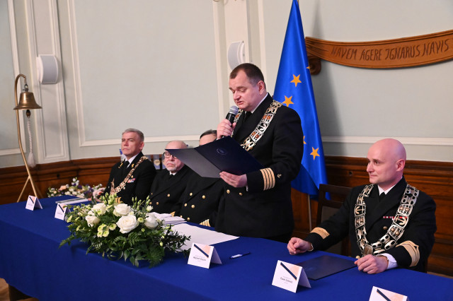 Przemawia Rektor Akademii Morskiej w Szczecinie