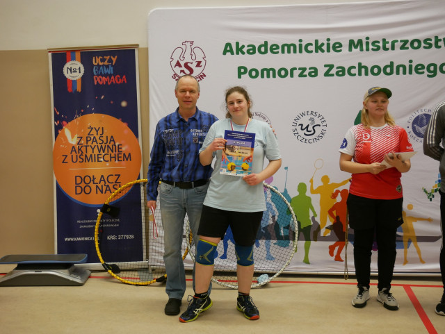 2 m-ce Marta Mierzwa - Politechnika Morska w Szczecinie -  Akademickie Mistrzostwa Województwa Zachodniopomorskiego w Roundnet 2023