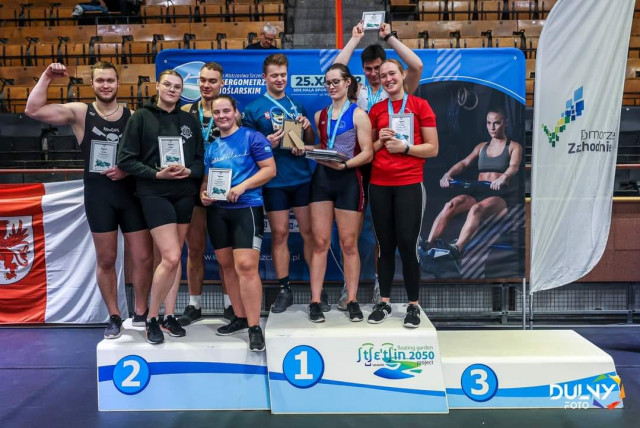 Akademickie Mistrzostwa Pomorza Zachodniego - drużyna na podium