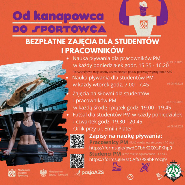 Plan zajęć sportowych "Od Kanapowca do Sportowca" 