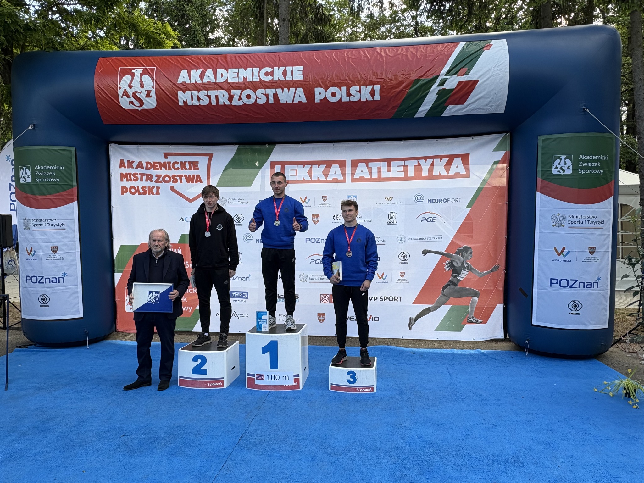 AMP w Lekkiej Atletyce 2025 - mężczyźni na podium