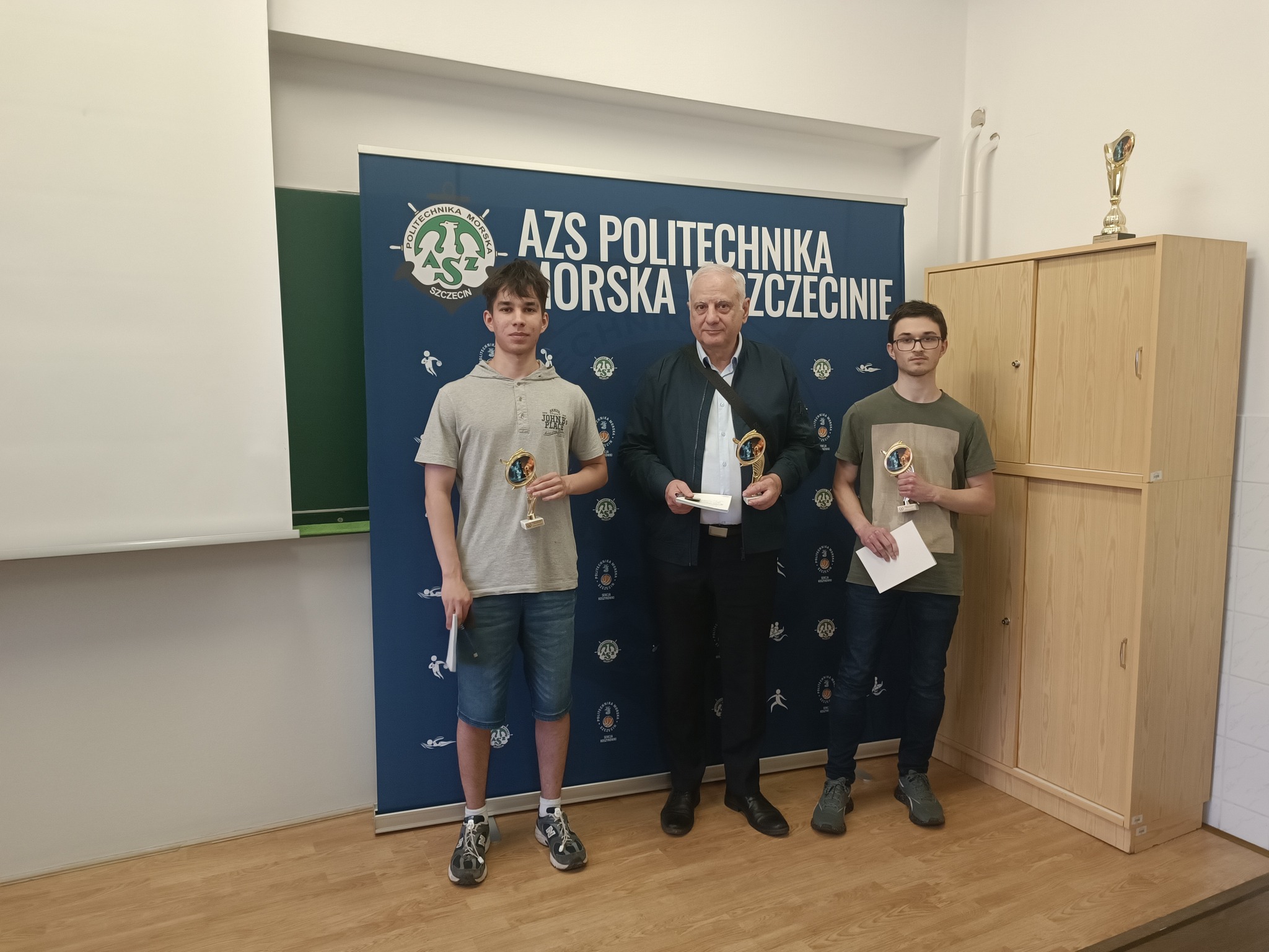  III Otwarty Turniej Szachowy KU AZS Politechniki Morskiej w Szczecinie - podium 