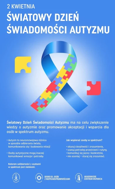 Plakat Światowego Dnia Świadomości Autyzmu