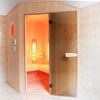 Wnętrze Domu Pracy Twórczej PM w Świnoujściu - sauna