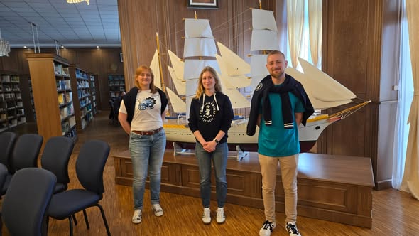 Wykładowcy Politechniki Morskiej w Szczecinie w bibliotece Academia Navală Mircea cel Bătrân w Constanta