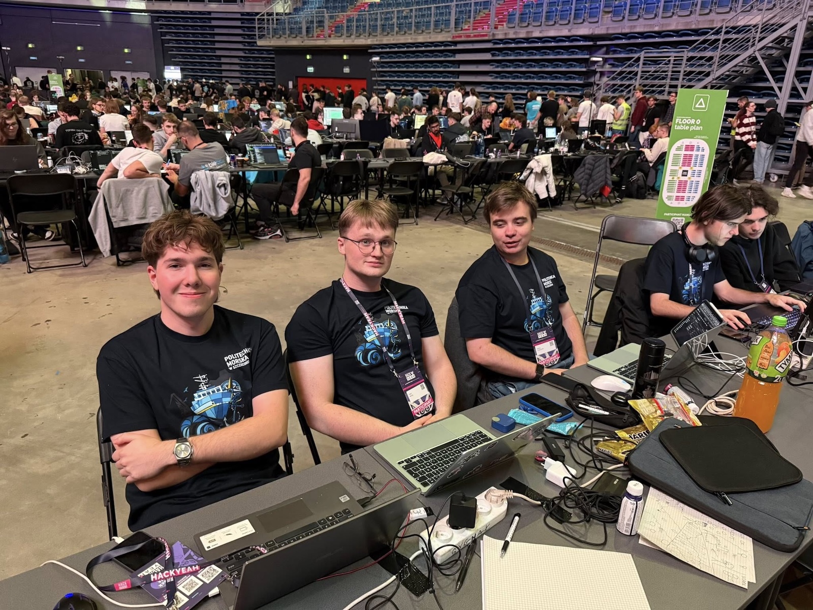  Członkowie Koła na Hackathonie HackYeah 2025 