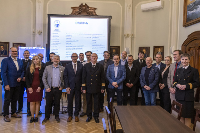 Członkowie Rady Konsultacyjnej Wydziału Informatyki i Telekomunikacji Politechniki Morskiej w Szczecinie.