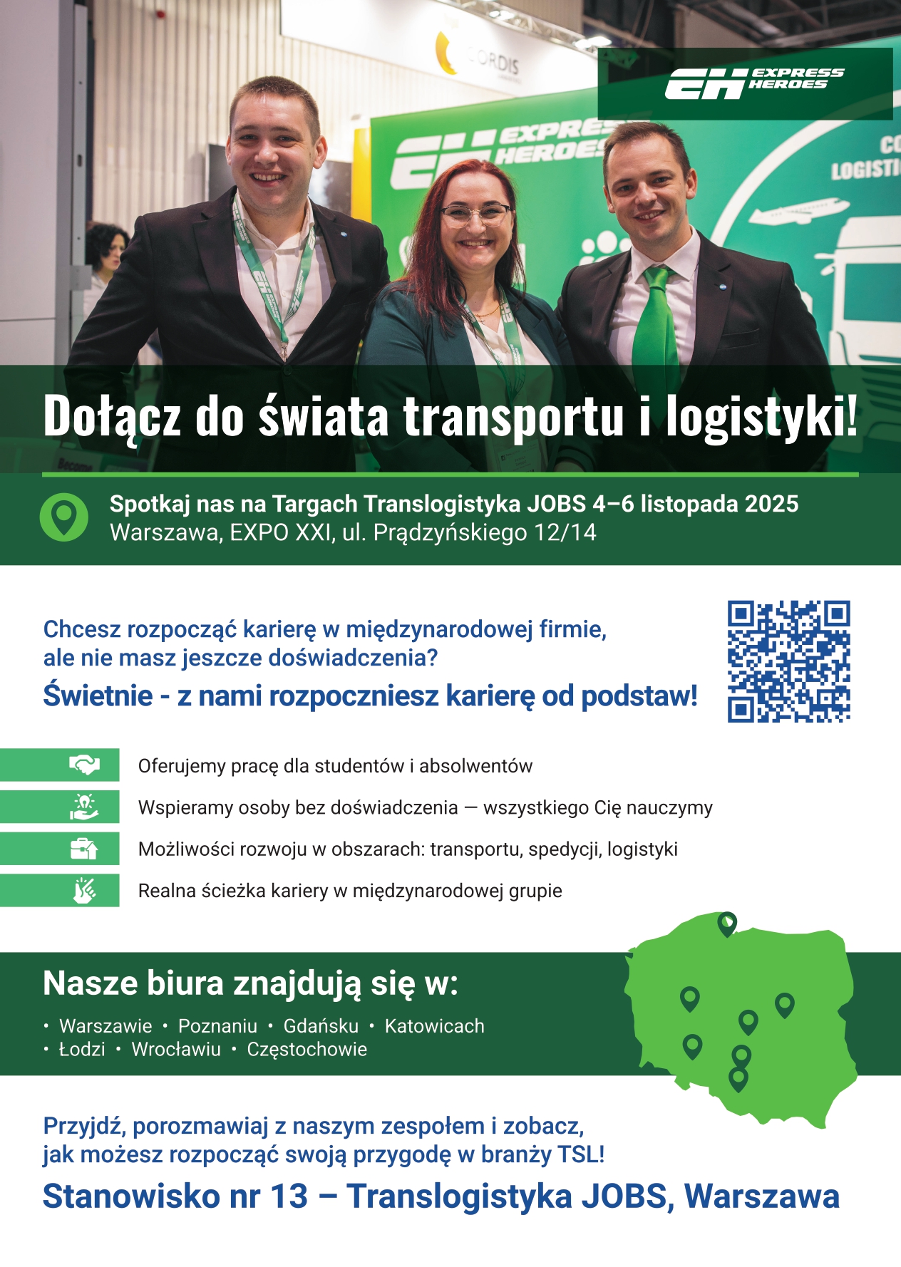 Zaproszenia na targi TransLogistyka JOBS w Warszawie 4-6 listopada 2025 roku