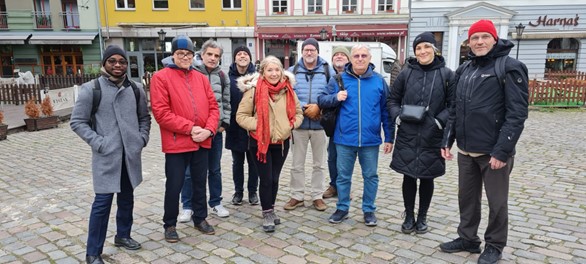 Uczestnicy warsztatów projektu EntreAction na Starym Mieście w Szczecinie