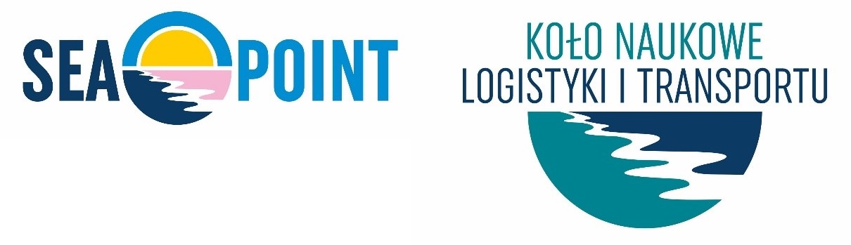 logo Sea Point i Koła Naukowego Logistyki i Transportu PM