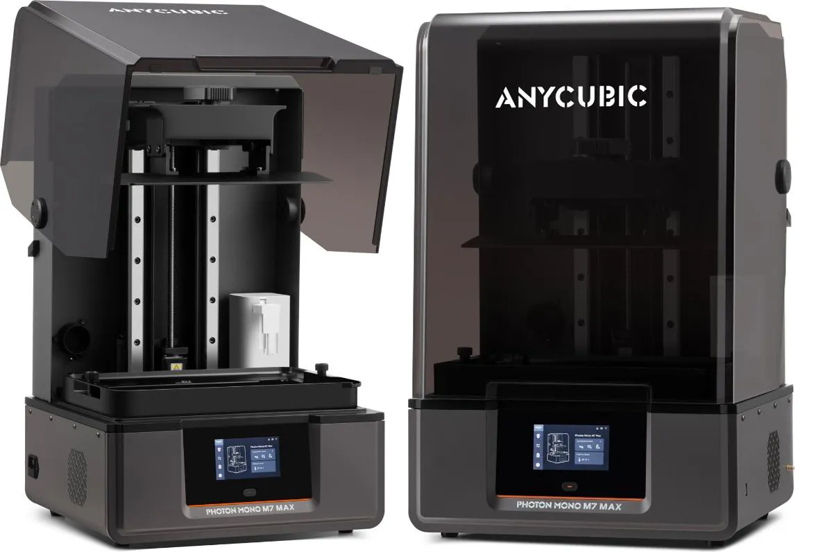 Anycubic Photon mono M7 Max w dwóch rzutach