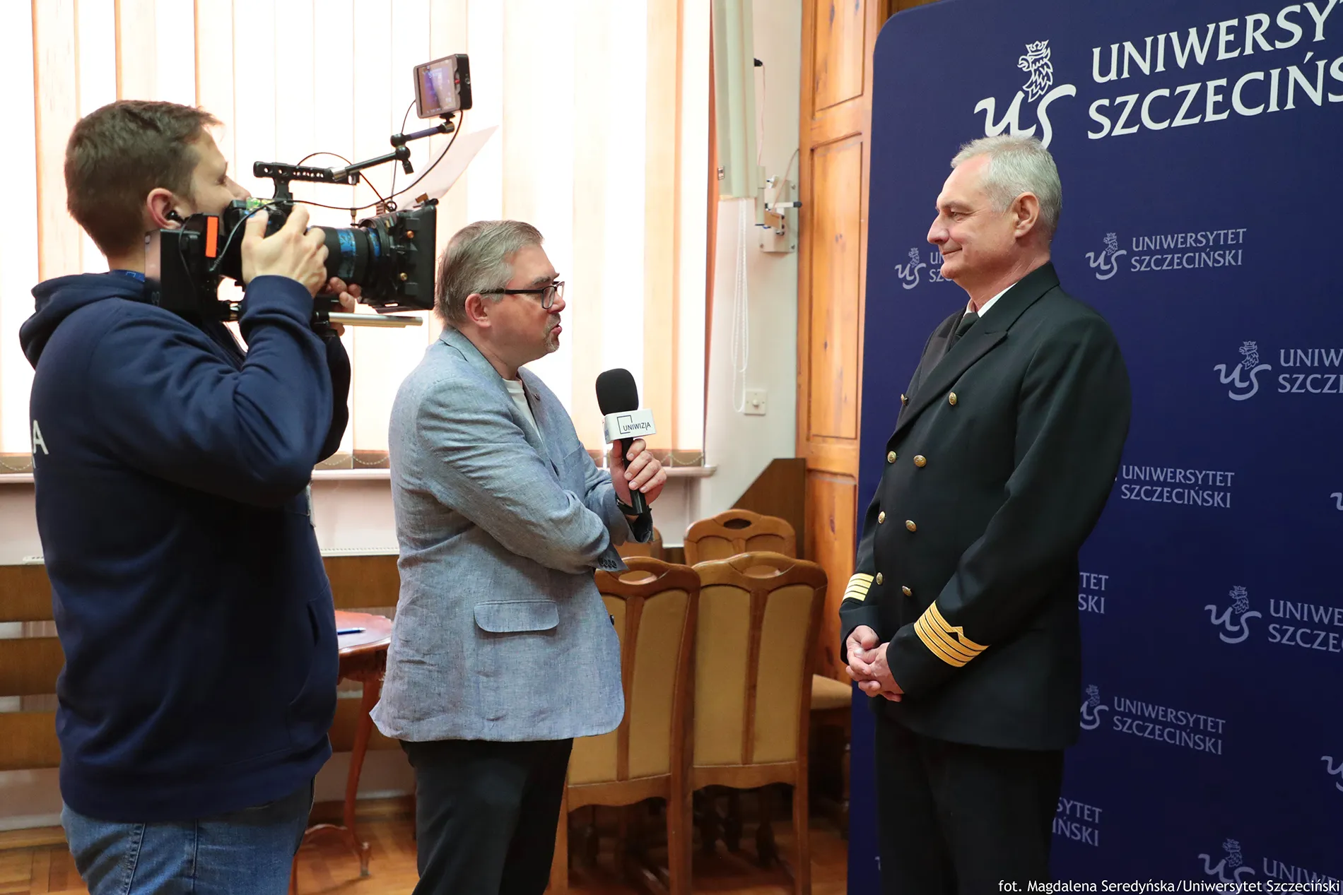 dr inż. Waldemar Kostrzewa udziela wywiadu