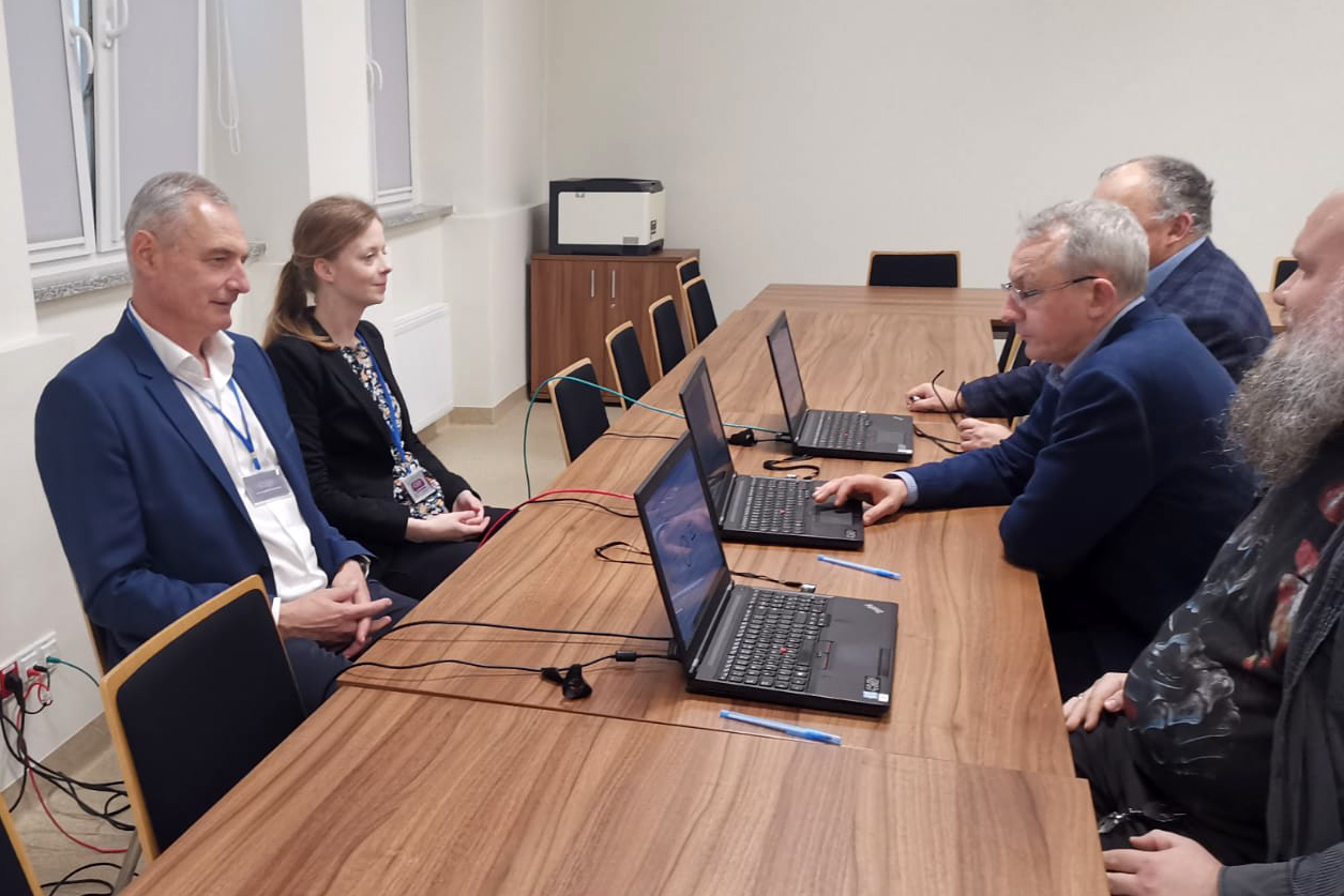 Członkowie komisji walidacyjnej i członkowie kadry PK podczas rozmów