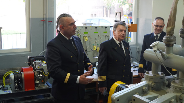 Uruchomienie nowego stanowiska naukowo-dydaktycznego w Laboratorium Siłowni Okrętowych, fot. Tomasz Kwiatkowski