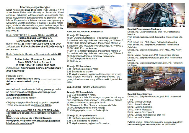 Komunikat EXPLO-ENGINE, druga strona