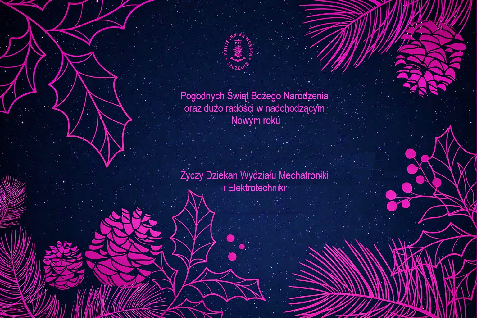 Życzenia od Dziekana WMiE