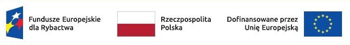 logo Funduszy Europejskich dla Rybactwa, flaga Polski i UE