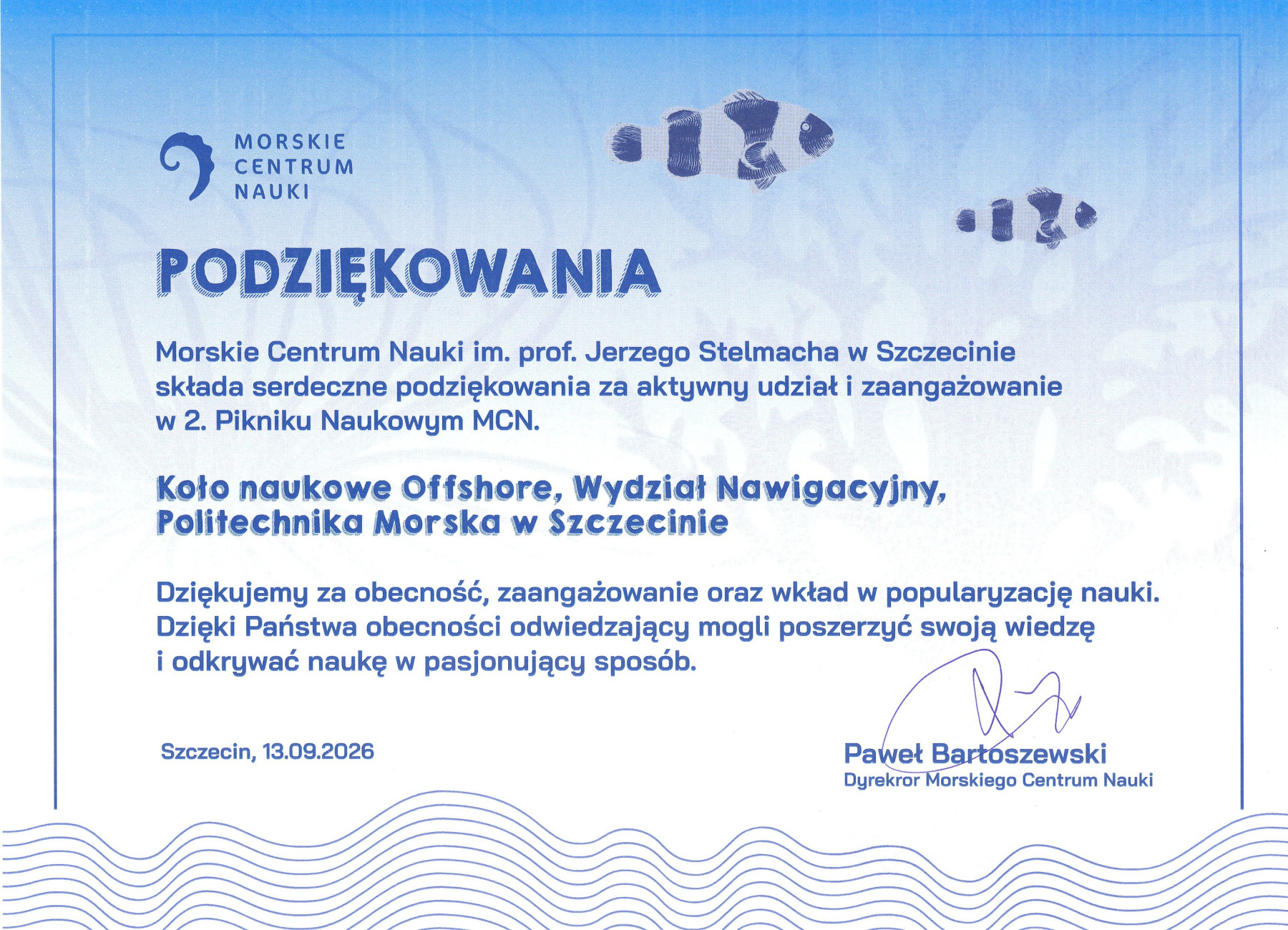 Podziękowania 
