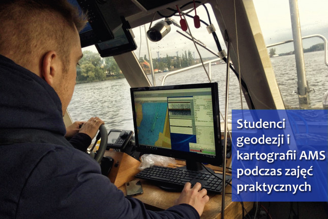 Student na pokładzie statku badawczego Hydrograf