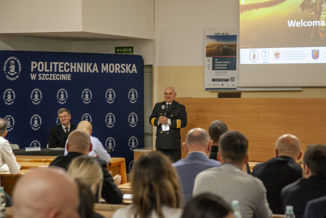 Opening ceremony  speech of MTE 2024 Conference given by Dean of MUS Faculty of Navigation - Paweł Zalewski, PhD, DSc., Chief officer, MUS Pofessor