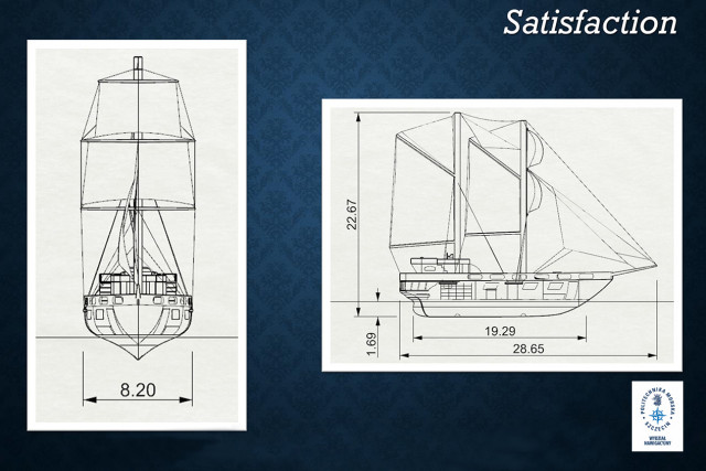 Projekt jachtu wykonany przez studenta oceanotechniki na Politechnice Morskiej w Szczecinie  