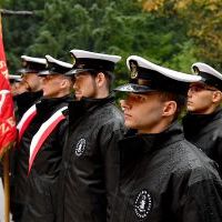 Kompania Honorowa AM w Szczecinie podczas apelu pamięci na Cmentarzu Centralnym w Szczecinie