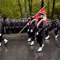 Kompania Honorowa AM w Szczecinie podczas apelu pamięci na Cmentarzu Centralnym w Szczecinie