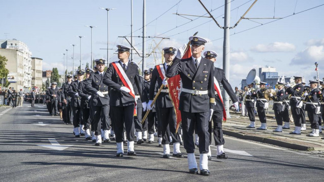  Kompania Honorowa AMS podczas inauguracji roku akademickiego 2018/2019