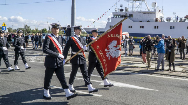  Kompania Honorowa AMS podczas inauguracji roku akademickiego 2018/2019