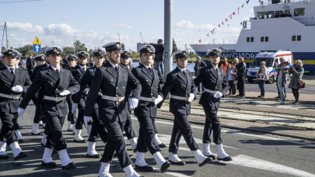  Kompania Honorowa AMS podczas inauguracji roku akademickiego 2018/2019