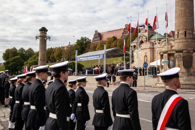 Kompania Honorowa PM  na uroczystości inauguracji roku akademickiego 2024/25 na Politechnice Morskiej w Szczecinie