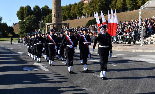  Kompania Honorowa AMS podczas inauguracji roku akademickiego 2018/2019