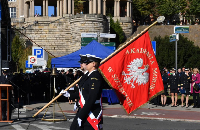  Kompania Honorowa AMS podczas inauguracji roku akademickiego 2018/2019