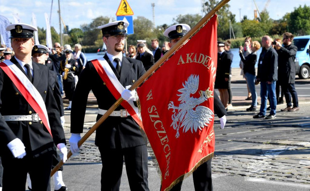  Kompania Honorowa AMS podczas inauguracji roku akademickiego 2018/2019