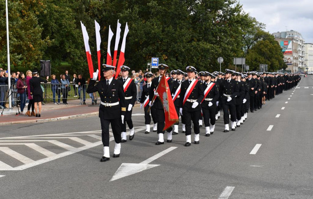 Kompania Honorowa AM w Szczecinie podczas inauguracji roku akademickiego 2019/2020