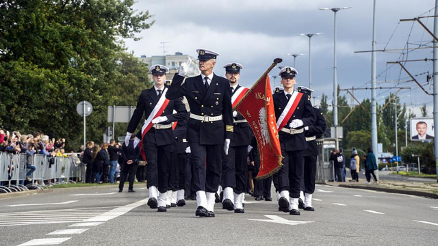 Kompania Honorowa AM w Szczecinie podczas inauguracji roku akademickiego 2019/2020