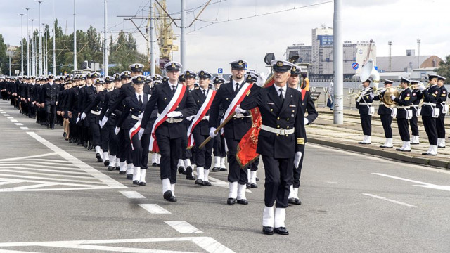 Kompania Honorowa AM w Szczecinie podczas inauguracji roku akademickiego 2019/2020