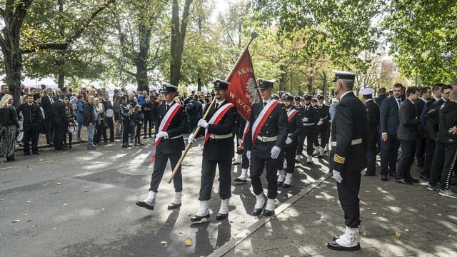 Kompania Honorowa AM w Szczecinie podczas inauguracji roku akademickiego 2019/2020