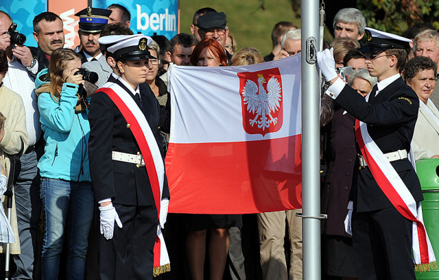 Studenci Kompanii Honorowej Akademii Morskiej w Szczecinie