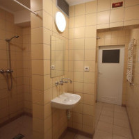 Bathroom and toilet in a student residence unit 